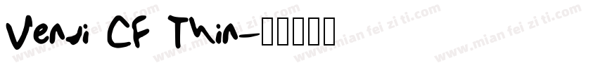 Venti CF Thin字体转换